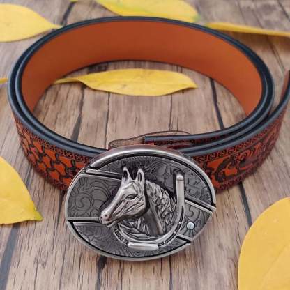 🔥Fashion Punk Men's Genuine Leather Belt With Knife