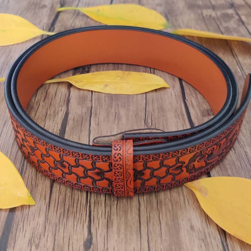 🔥Fashion Punk Men's Genuine Leather Belt With Knife