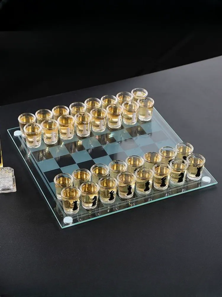 Shot glass chess game