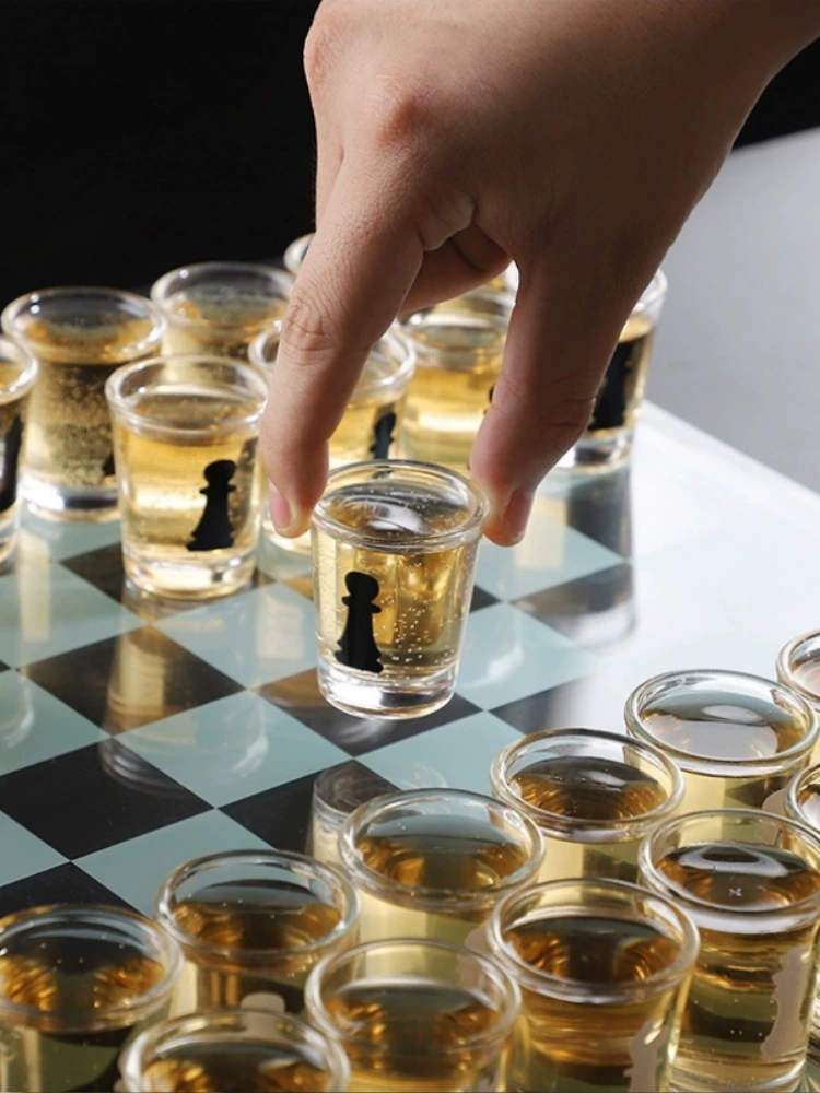 Shot glass chess game