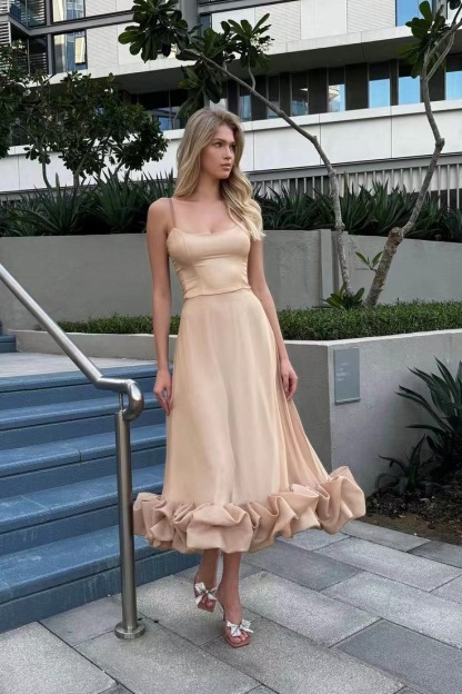 Women's Suspender Lace A-line Elegant Dress