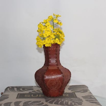 Homedecor Leather Vase