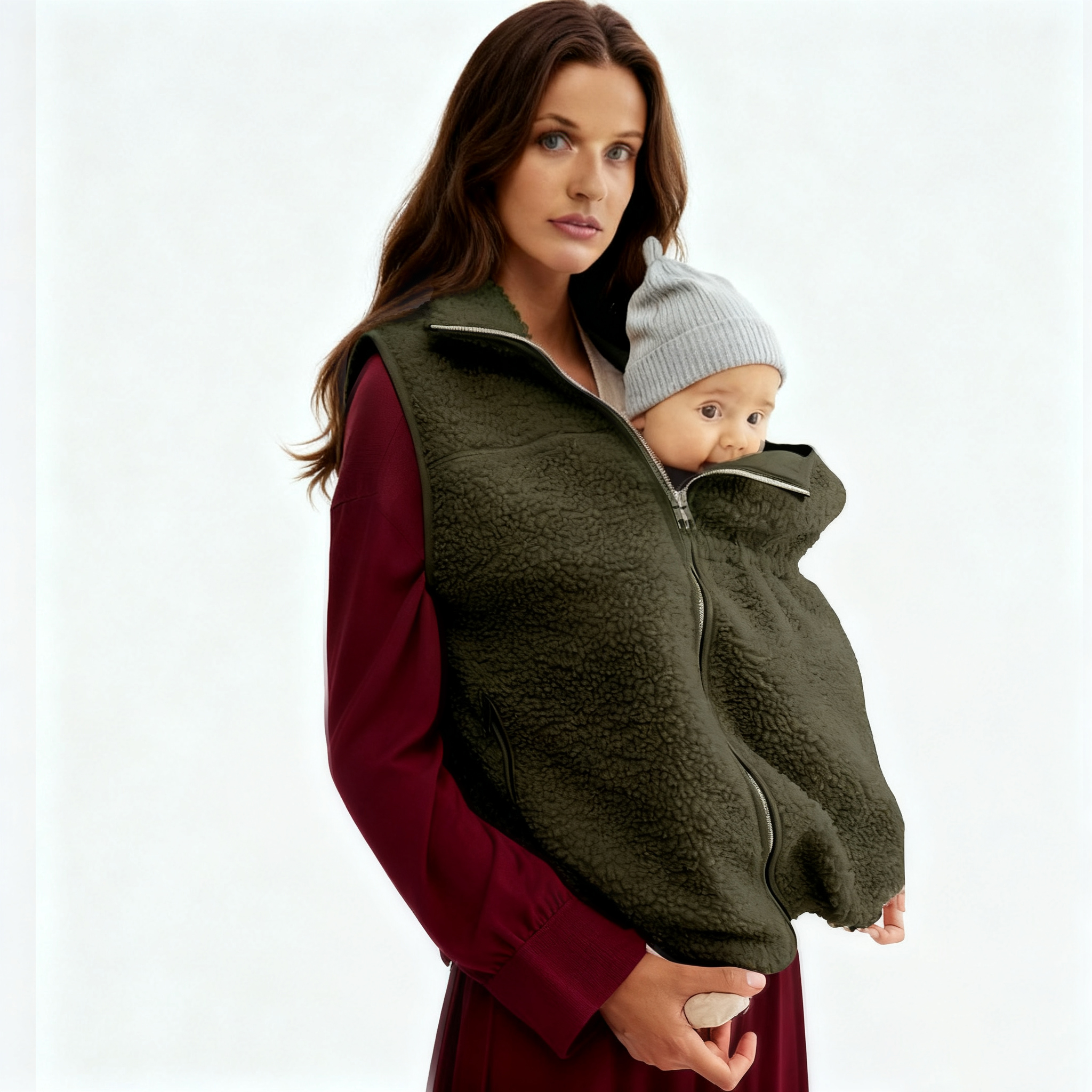 MAMA Before & After Babywearing Fleece Jacket & Vest (Buy 2 Free Shipping)