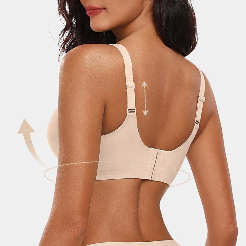 Seamless Scalloped Push-Up Bra