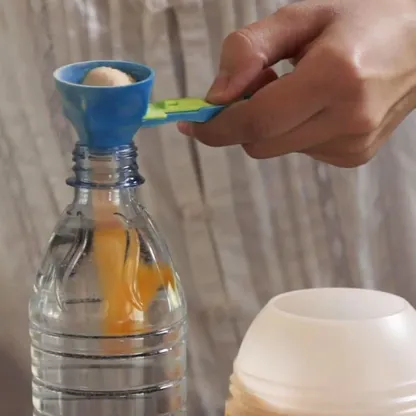 Measuring Spoon with Funnel Scoop