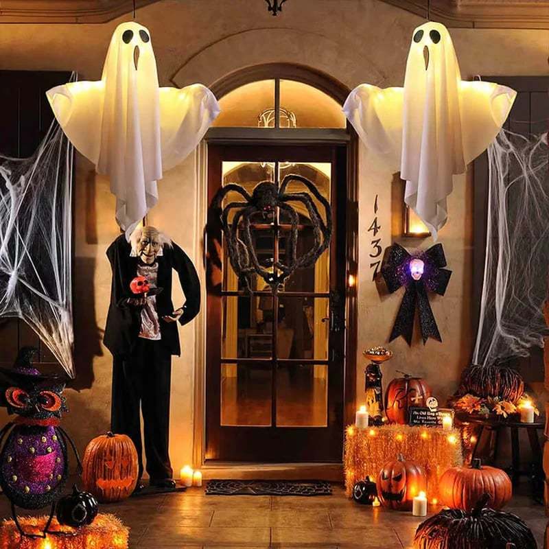 🎃Glowing Ghost Chandelier for Halloween Party Decor