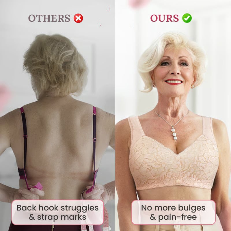 ⭐️Wireless Lace Front Closure Bra