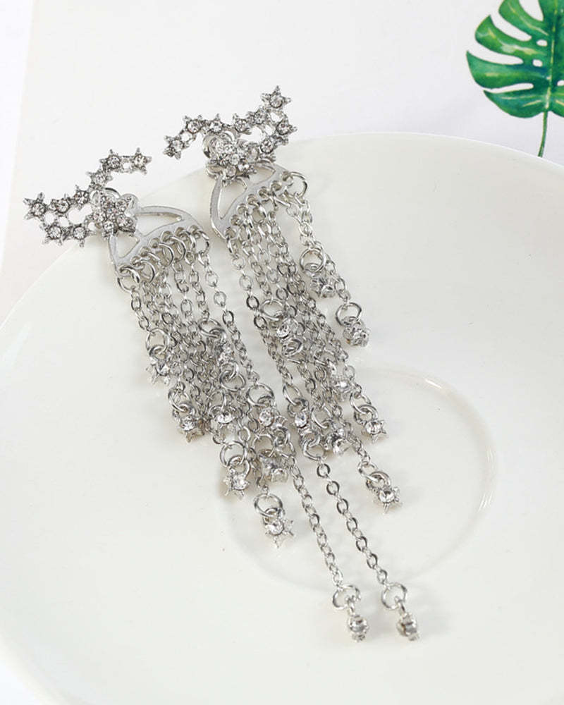 Shining Star Tassel Earrings