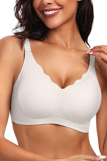 Seamless Scalloped Push-Up Bra