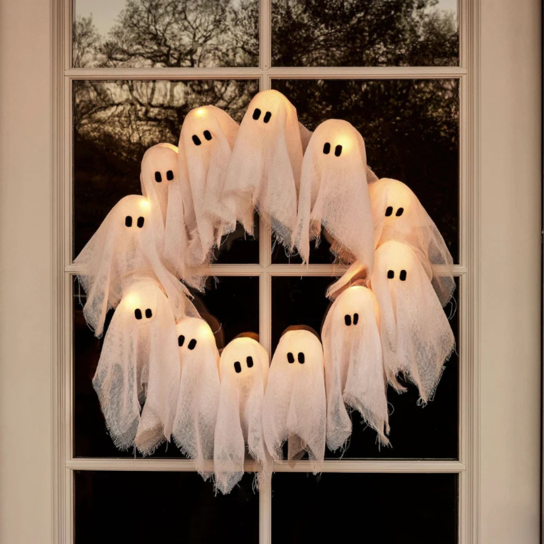 Halloween Ghost Wreath