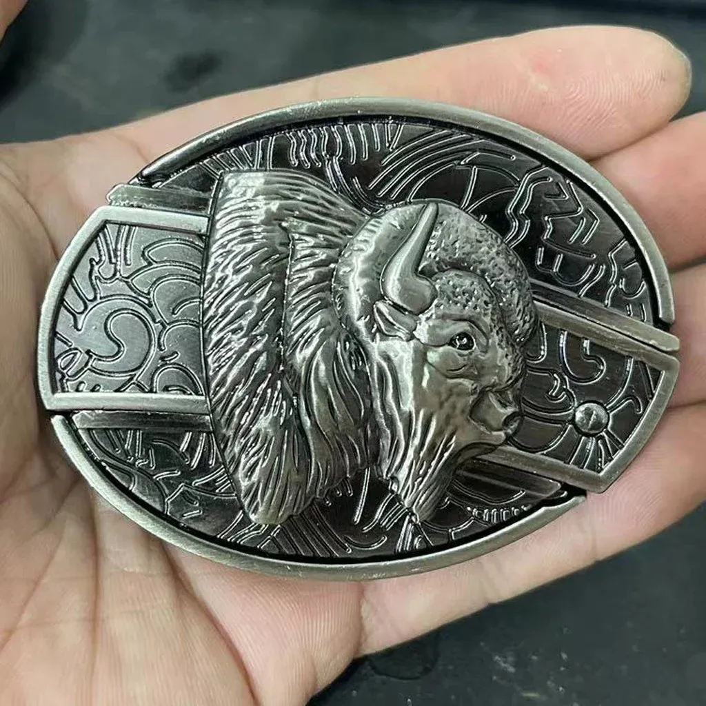 🔥Fashion Punk Men's Genuine Leather Belt With Knife