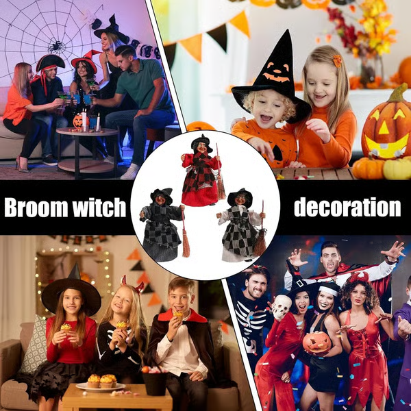 🔥Halloween Witch Doll Statue Decor Desktop🧙🧹