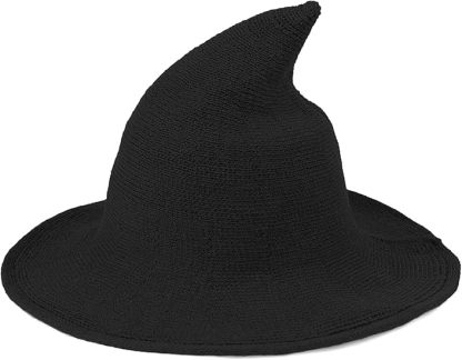 🔥👻Women Gothic Knitting Black Wizard Hat