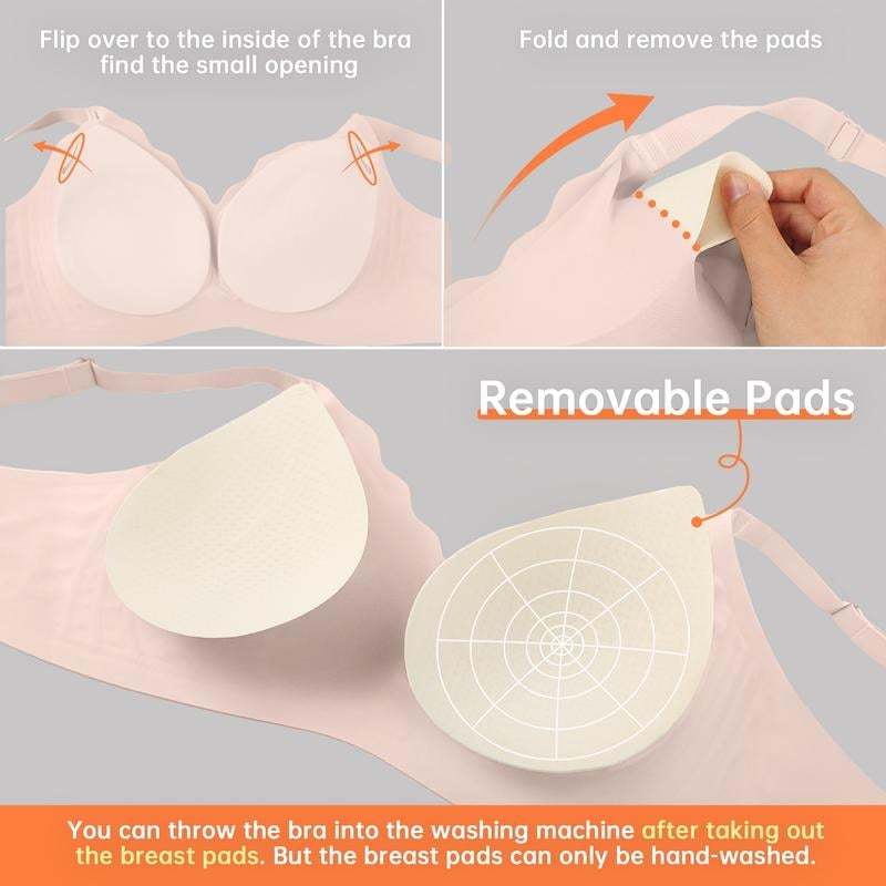 Seamless Scalloped Push-Up Bra