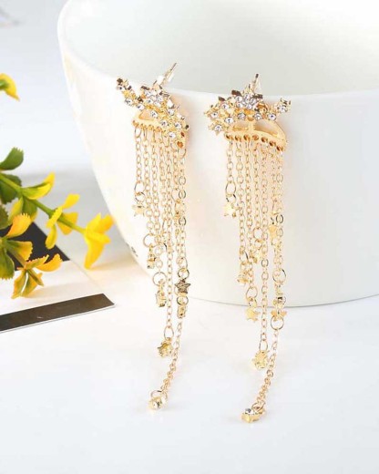 Shining Star Tassel Earrings