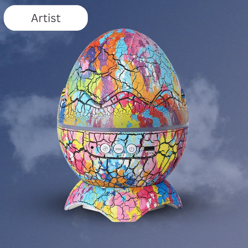 Cracked Dinosaur Egg Projector Lamp – Prehistoric Charm Meets Modern Lighting