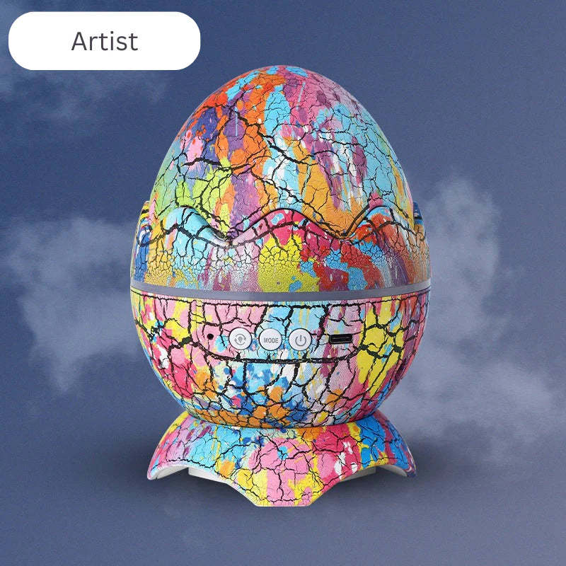 Cracked Dinosaur Egg Projector Lamp – Prehistoric Charm Meets Modern Lighting