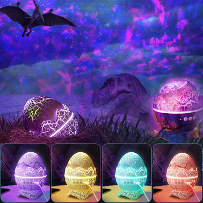 Cracked Dinosaur Egg Projector Lamp – Prehistoric Charm Meets Modern Lighting