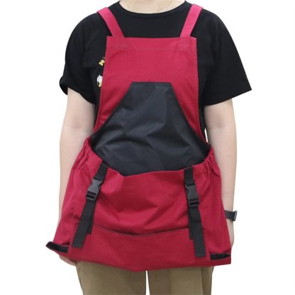 Cross Back Gardening Apron With Deep Kangaroo Release Pockets
