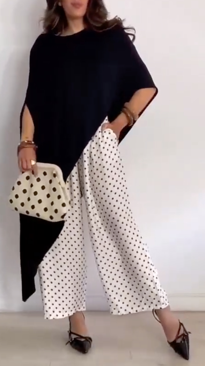 Women's Round Neck Irregular Casual Top