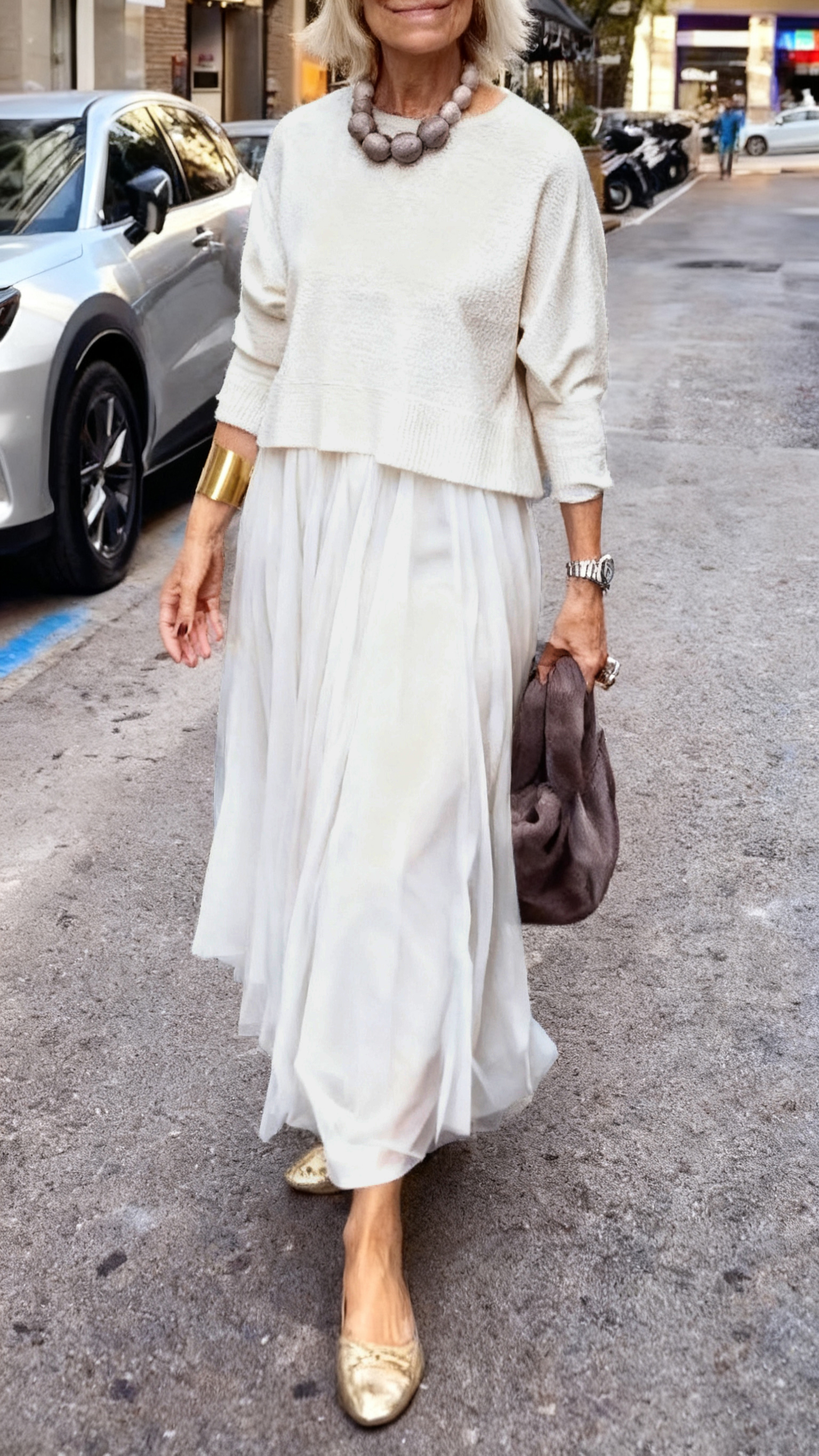 Women's Inner Dress + Top Casual Suit