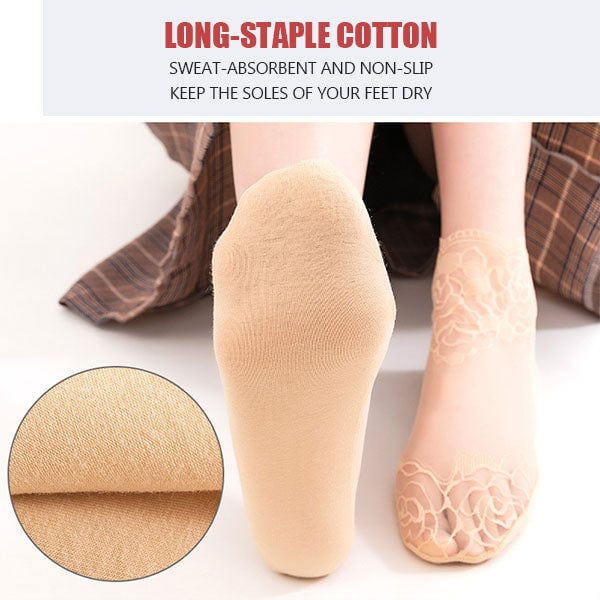 💋 Ladies Fashion Lace Socks