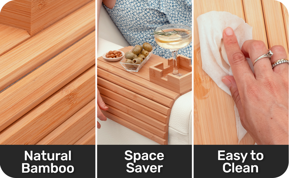 bamboo Sofa arm tray
