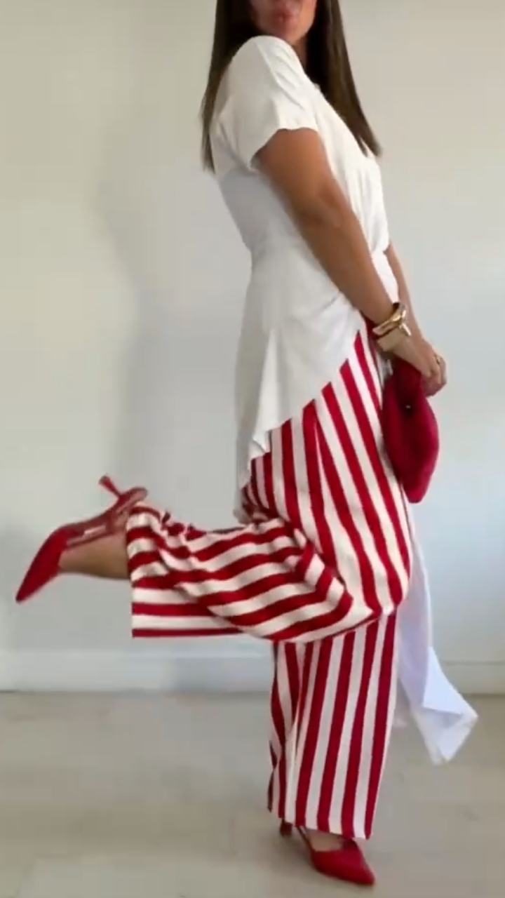 Women's Round Neck Irregular Casual Top