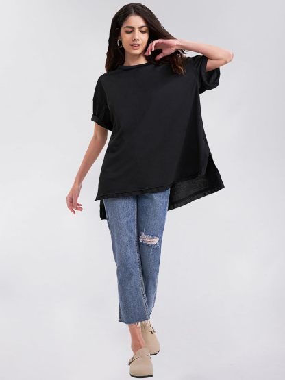 Womens Summer Oversized T Shirts 2025 Casual Short Sleeve Loose Maternity Tops Crewneck Tunic Plus Gym Workout Top