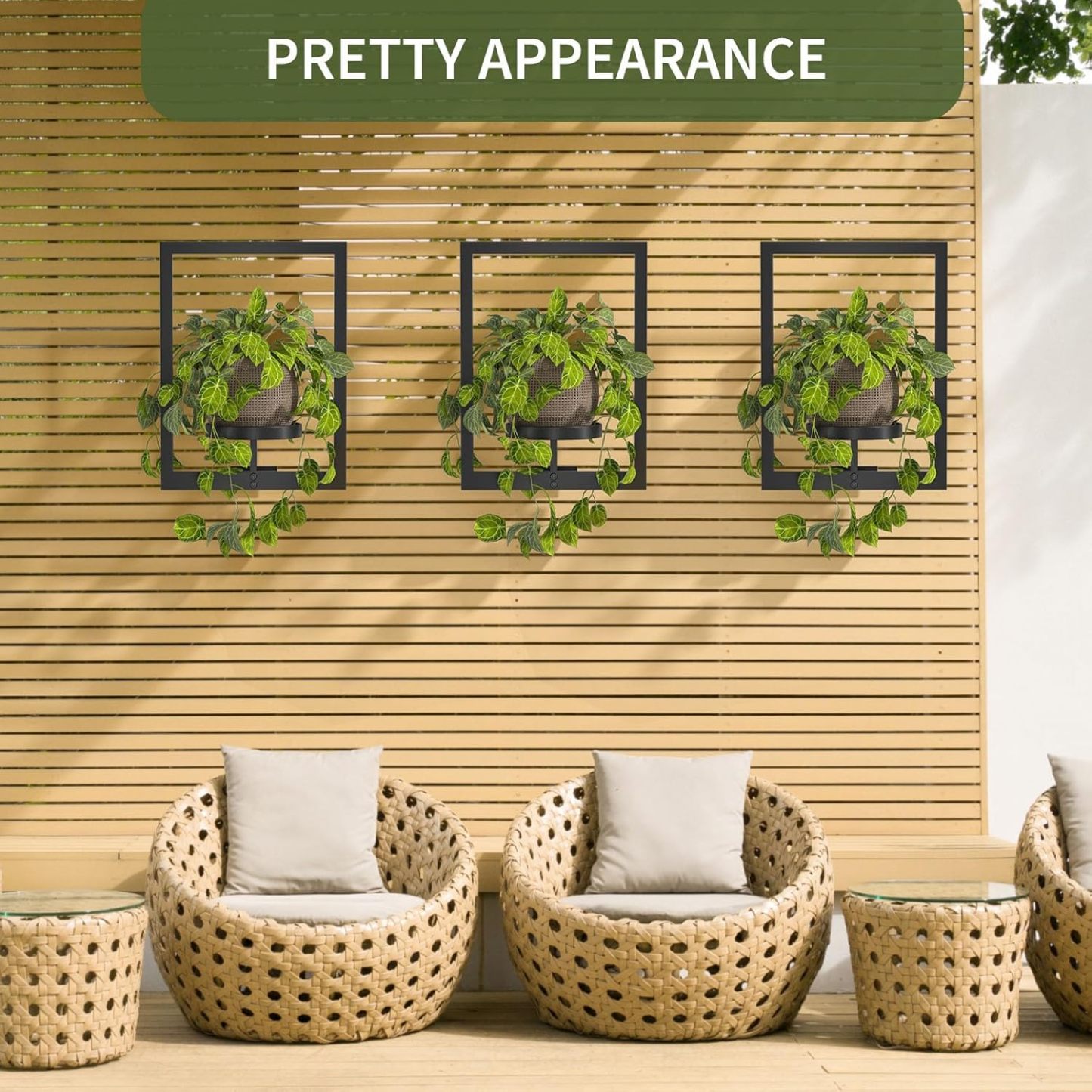 Metal Wall Mounted Indoor Plant Pot