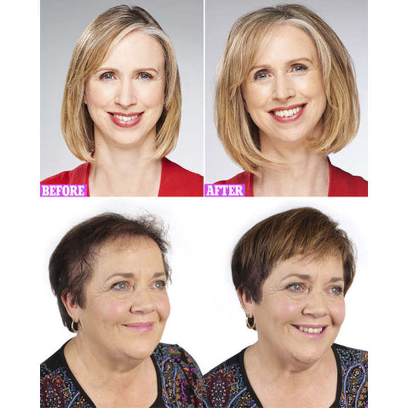 Top Hair Pieces Mini Short straight hair Topper with bangs