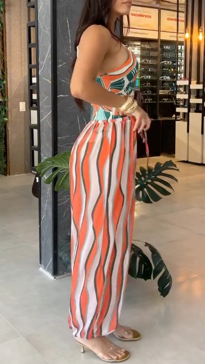 Tropical Print Vacation 2‐Piece Set