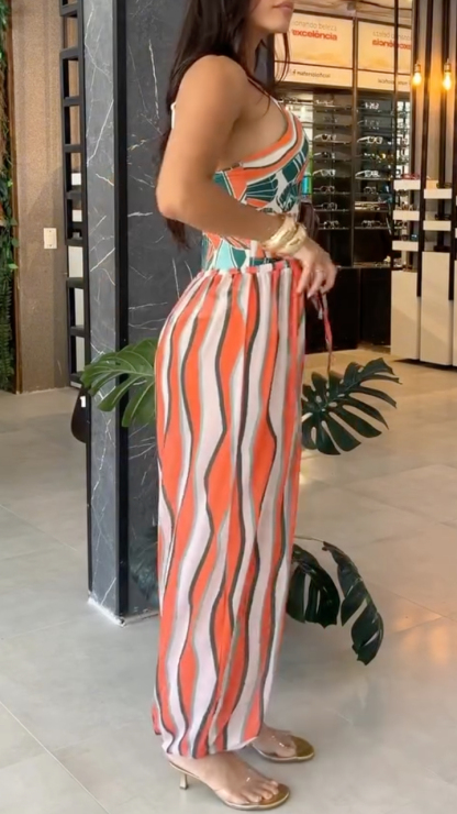 Tropical Print Vacation 2‐Piece Set