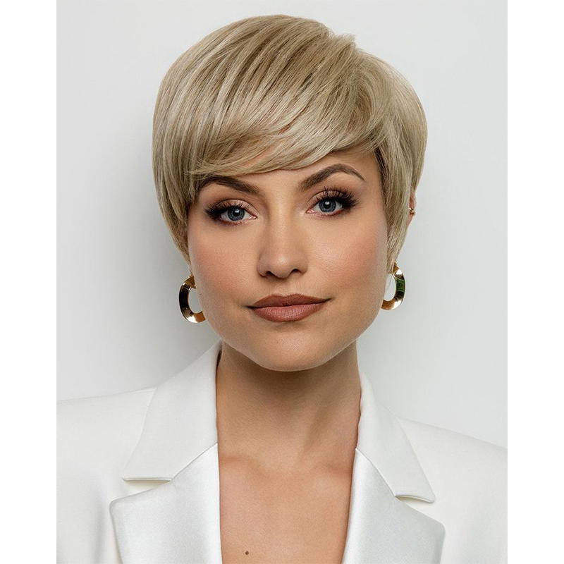 Top Hair Pieces Mini Short straight hair Topper with bangs