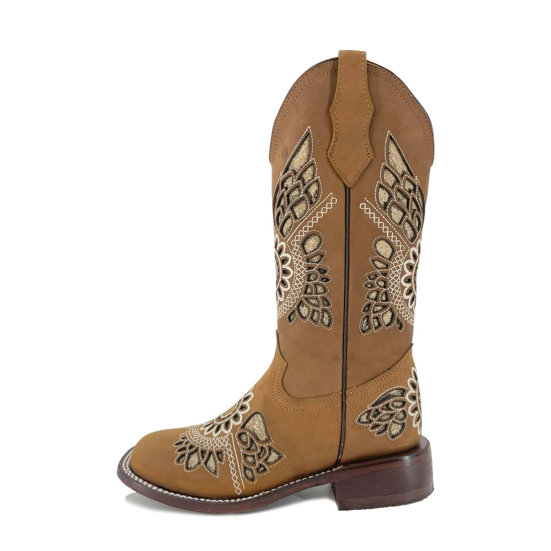 Women's Bulldog Glitter Boots - Sand Tan
