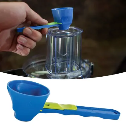 Measuring Spoon with Funnel Scoop
