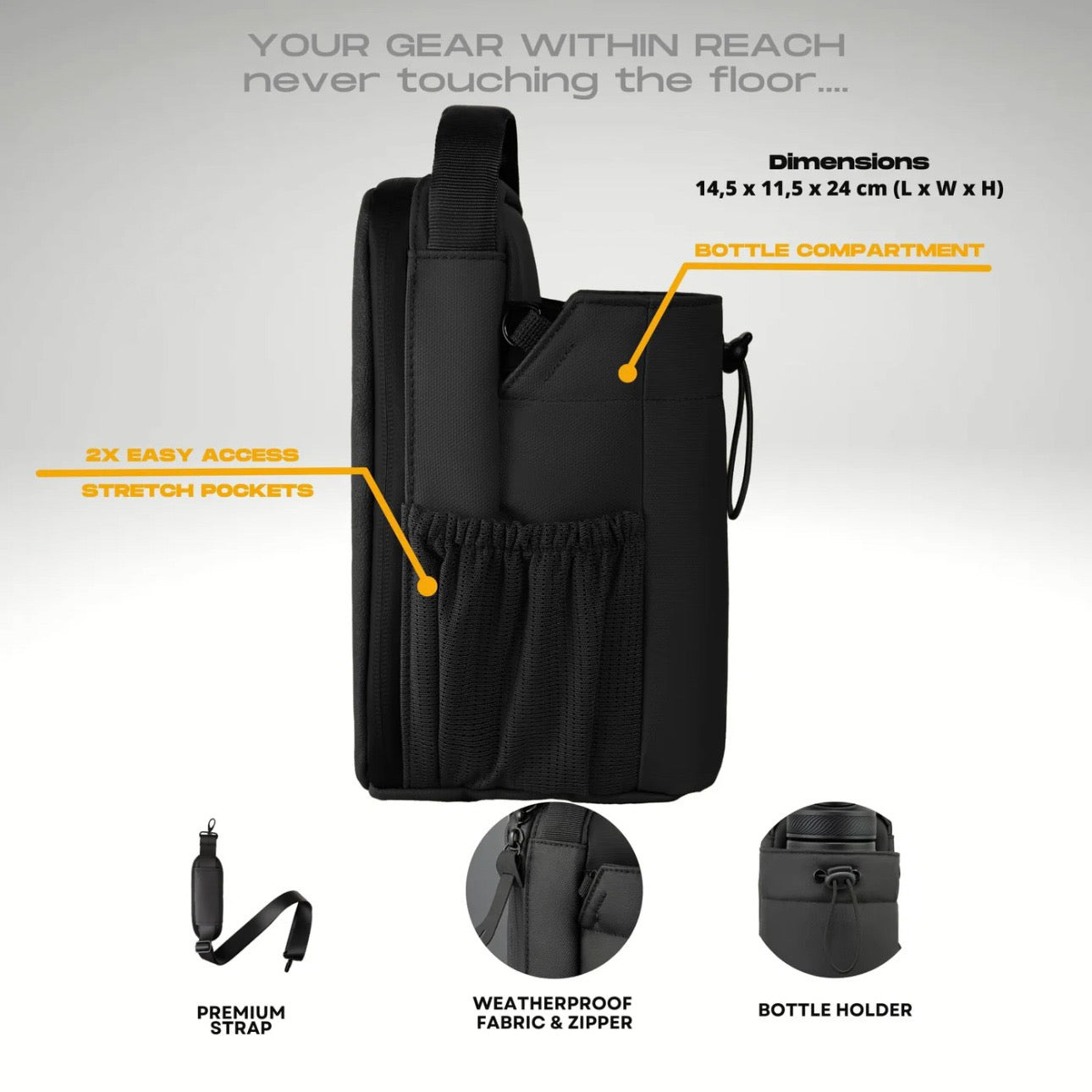 Magnetic Bottle Bag Sling Bag