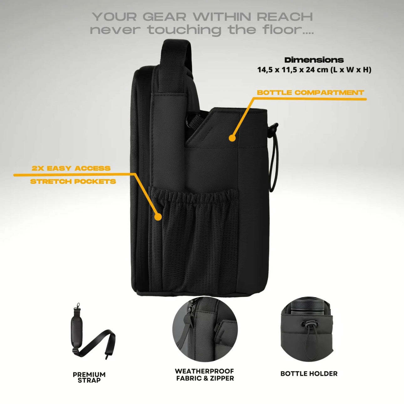 Magnetic Bottle Bag Sling Bag
