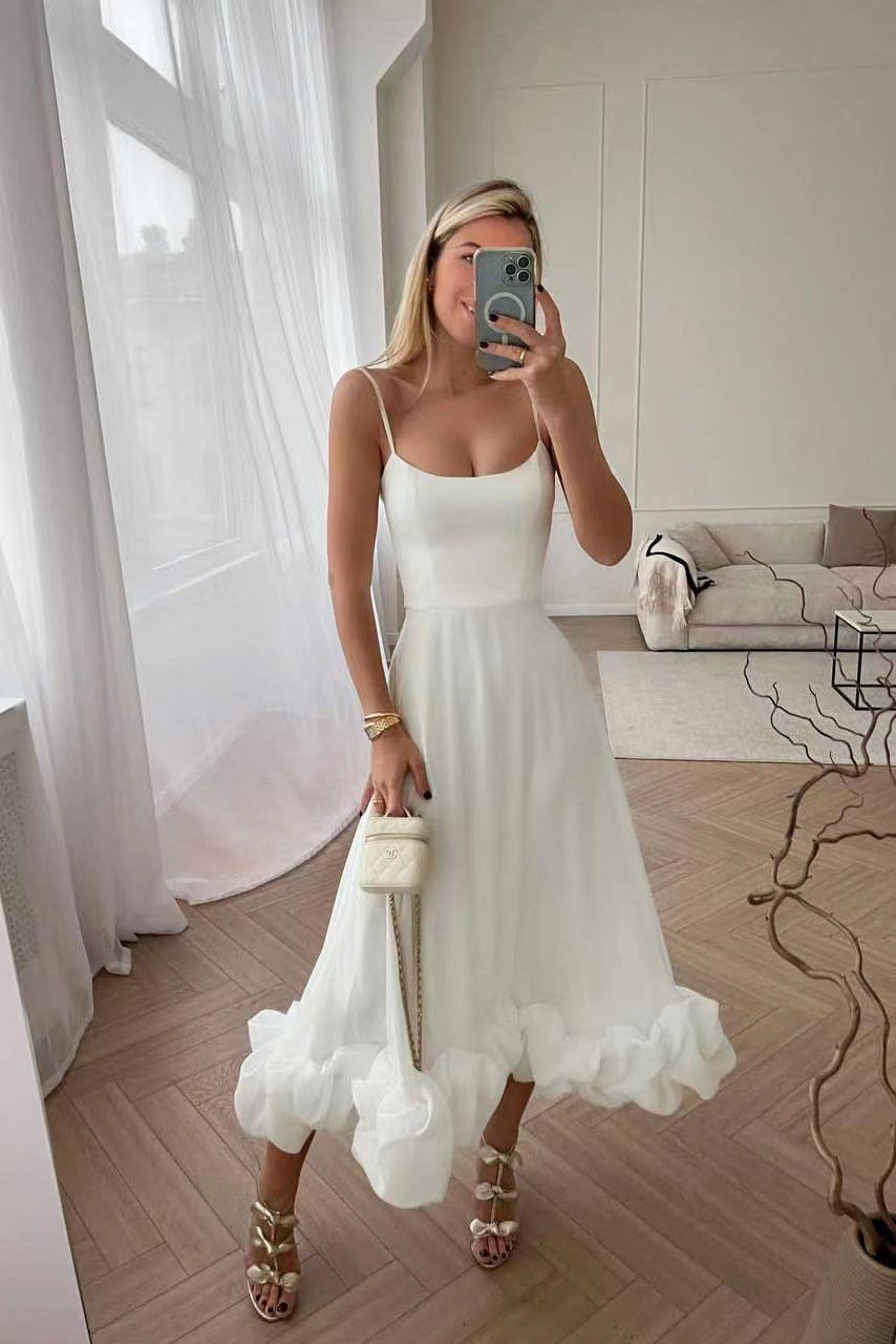 Women's Suspender Lace A-line Elegant Dress