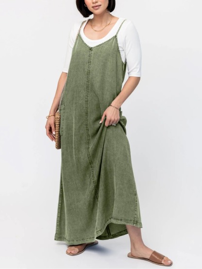 Ladies' Tank Top Washable Loose Casual Dress