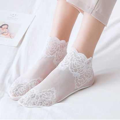 💋 Ladies Fashion Lace Socks
