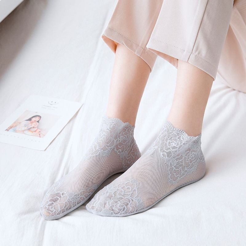 💋 Ladies Fashion Lace Socks