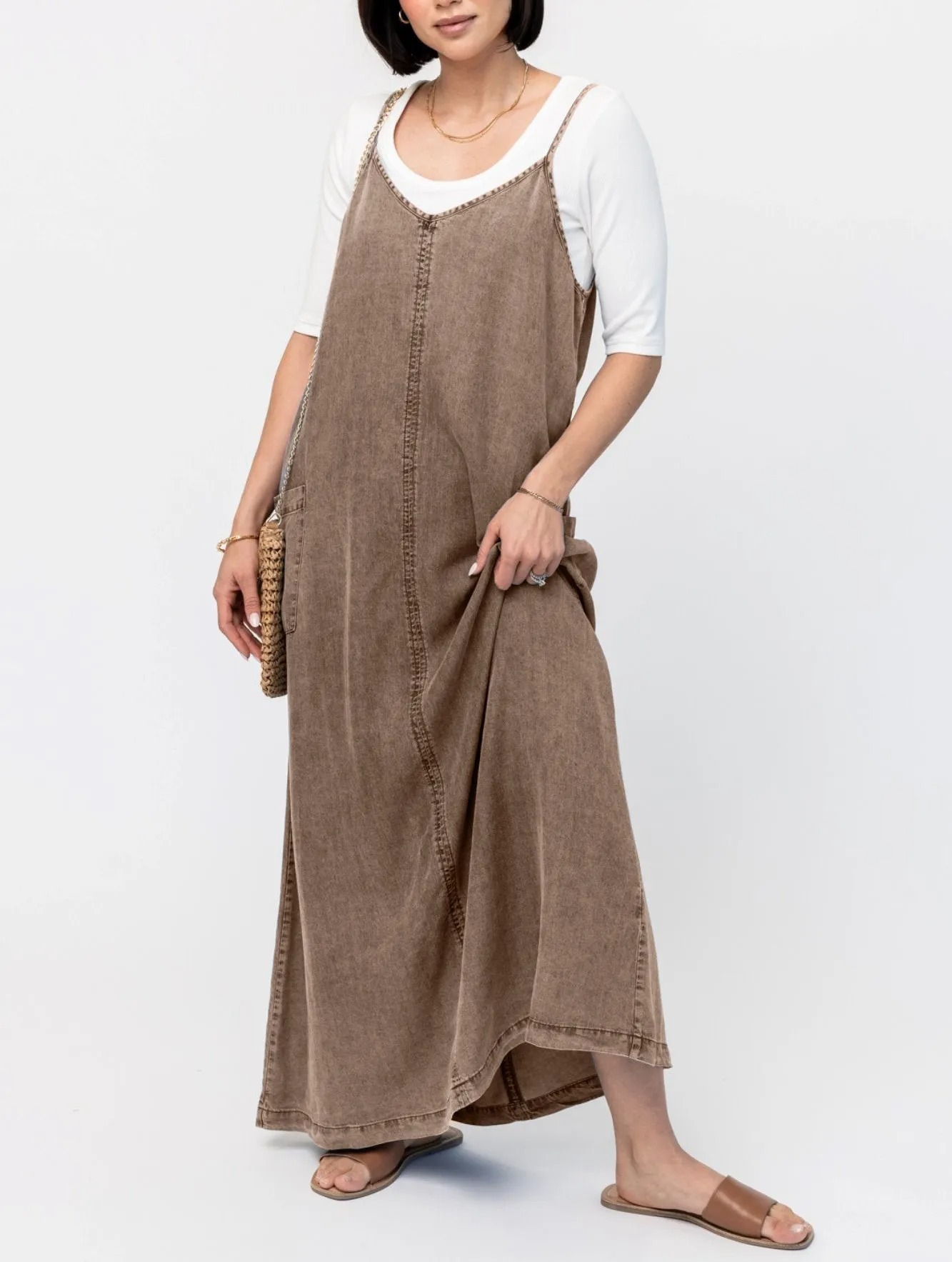 Ladies' Tank Top Washable Loose Casual Dress