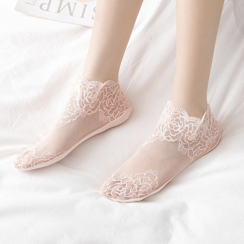 💋 Ladies Fashion Lace Socks