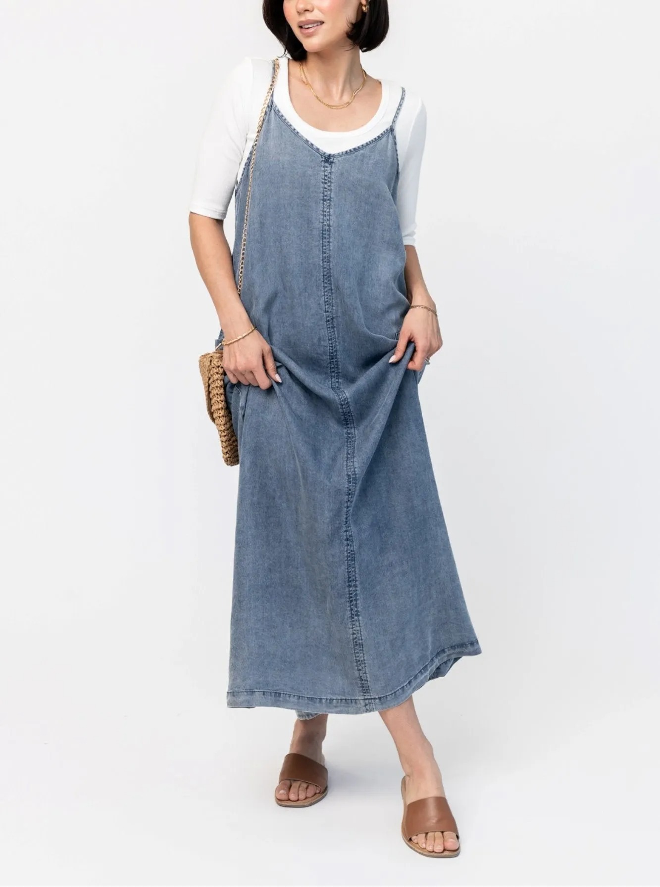 Ladies' Tank Top Washable Loose Casual Dress