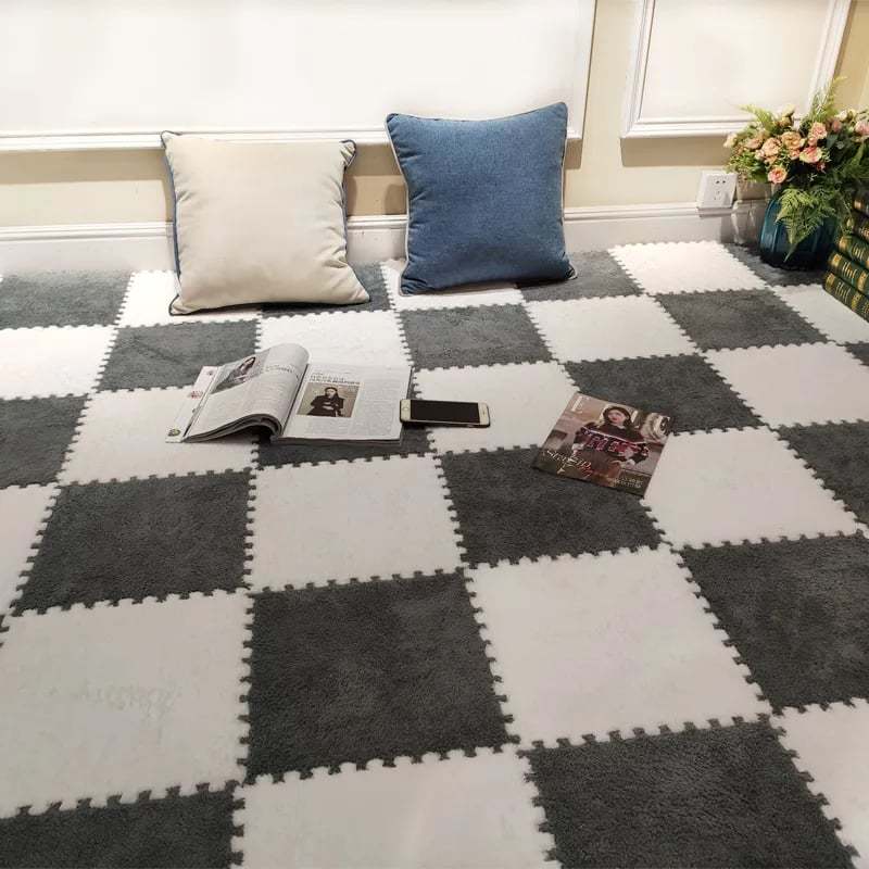 alwaysdwellTM - Child Carpet Baby Assembled Home Shaggy Soft Splice EVA Foam Mats