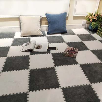 alwaysdwellTM - Child Carpet Baby Assembled Home Shaggy Soft Splice EVA Foam Mats