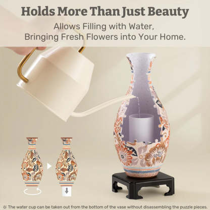 ✨Seasonal Themes 3D Art Puzzle Vase 🌸 A Perfect New Year Gift🎁