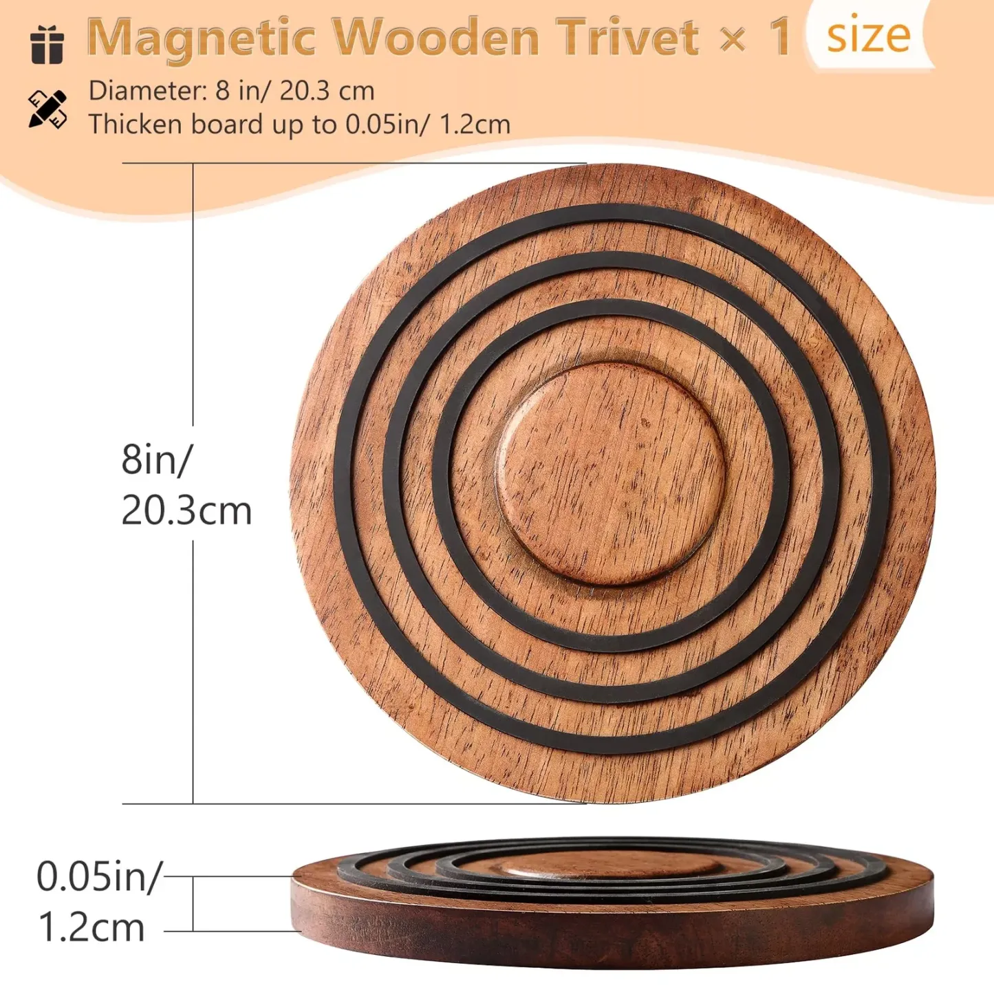 Magnetic Wooden Trivet