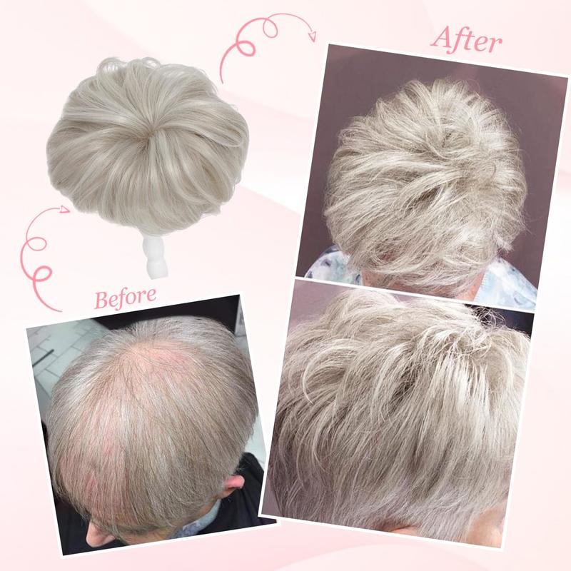 Top Hair Pieces Mini Short straight hair Topper with bangs